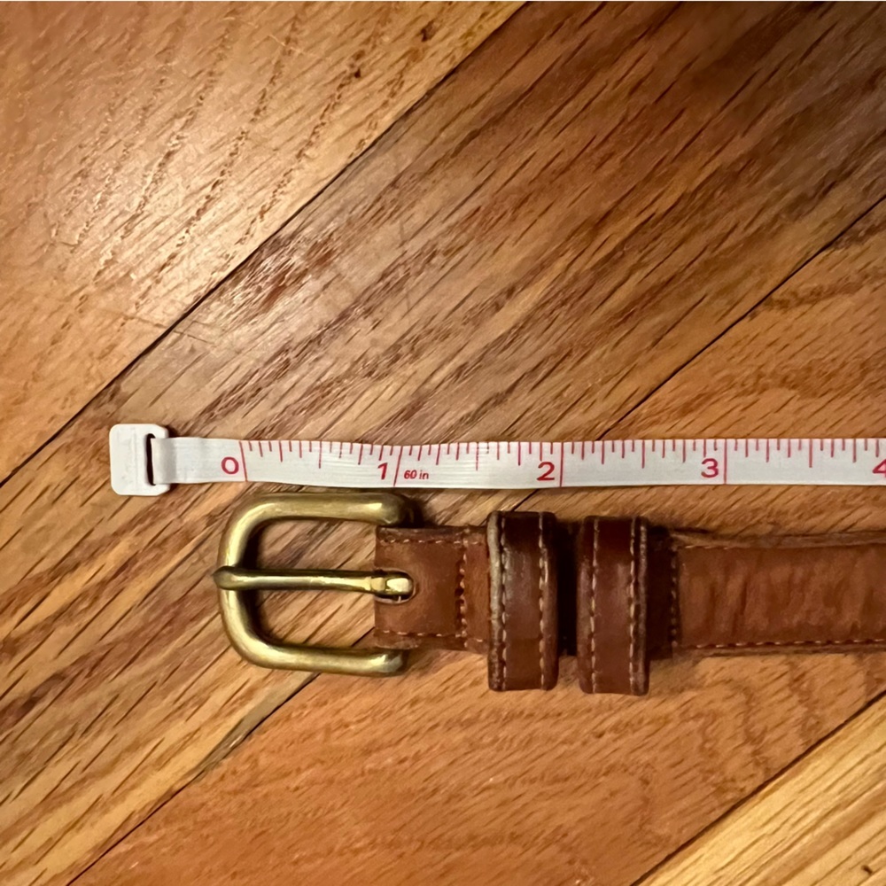 Coach British Tan Skinny Leather Belt #2800 - Picture 12 of 14